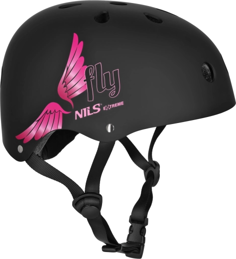 Helma na kolo a brusle NILS Extreme Fly – Růžová