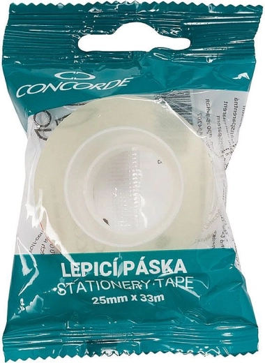 Lepicí páska CONCORDE 25 mm × 33 m transparentní