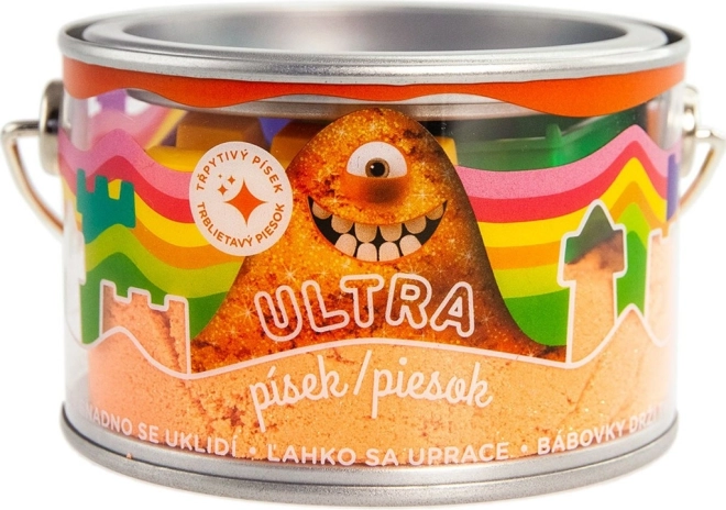 Ultra písek s glitry – oranžový 200 g
