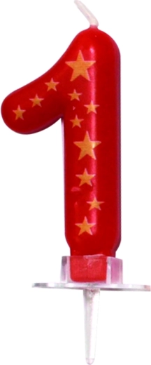 Party Essentials číselná svíčka 1 - 1 kus