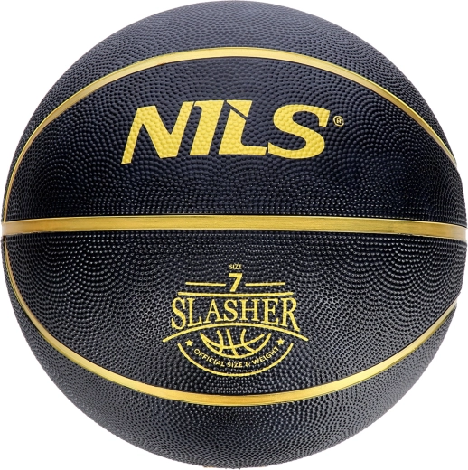 Basketbalový míč NILS Slasher velikost 7 černý