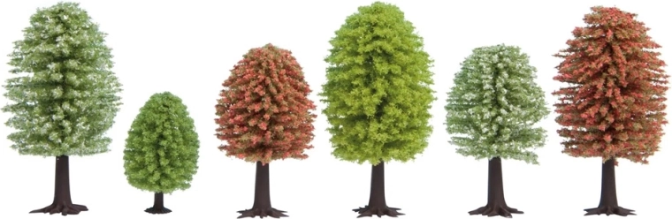 Noch jarní stromy – sada 10 ks (5–9 cm)
