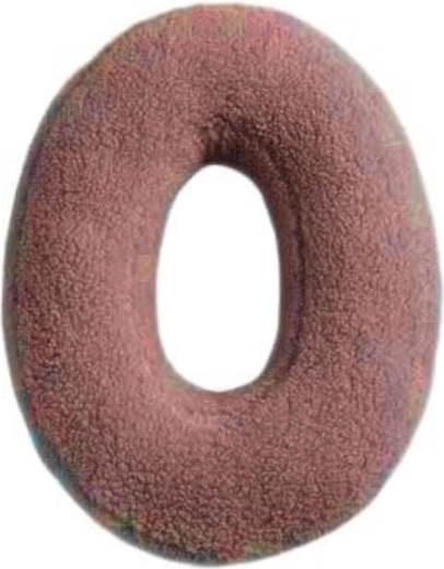 Mealini plyšové písmeno O růžové - 1 kus