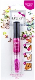 Lukky lak na nehty a třpytky fuchsiové barvy