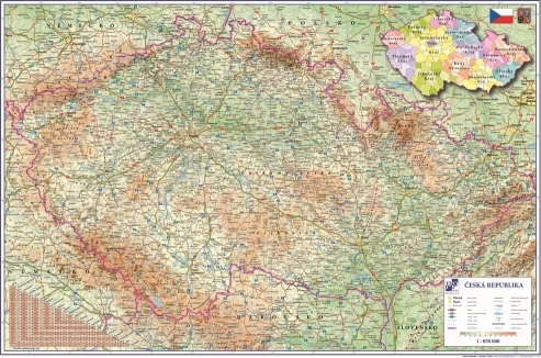 Podložka na stůl s motivem Česko OXYBAG