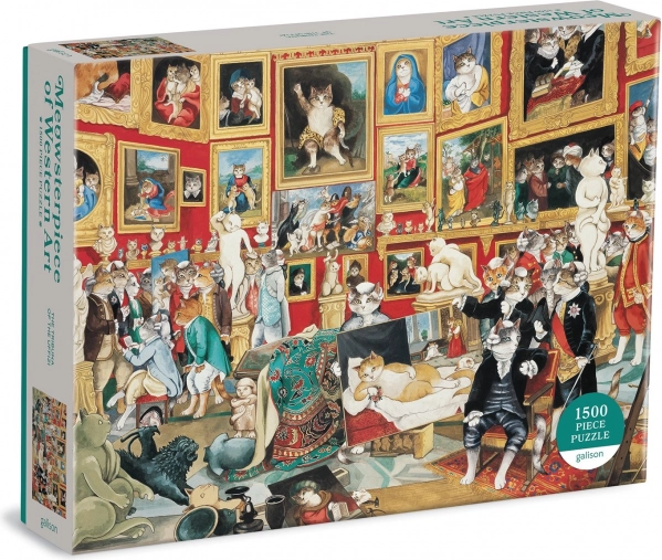 Puzzle 1500 dílků – Tribuna Uffizi s kočkami od GALISON