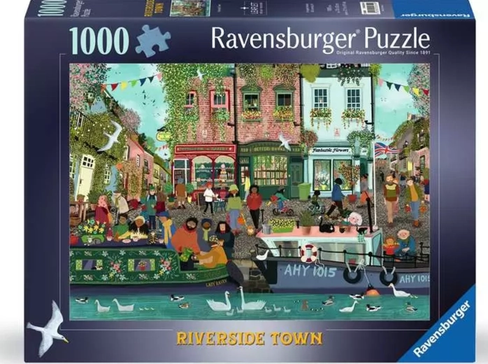 Ravensburger puzzle Město Riverside 1000 dílků