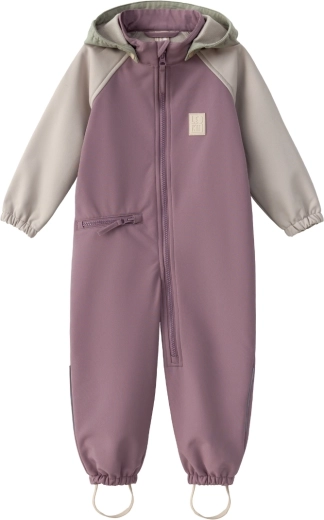 LEOKID softshellový overal Color block Minnow pink, vel. 86 (18–24 měsíců)