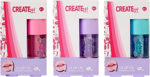Create it! olej na rty pro děti, 3 varianty
