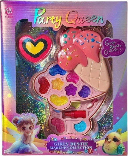 Kreativní kosmetická sada pro panenky v paletce ve tvaru zmrzliny