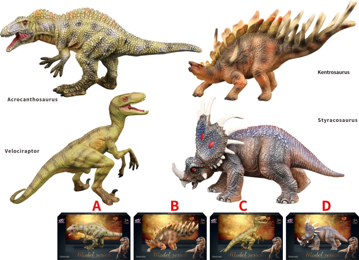 Dinosauří svět – sada figurek dinosaurů (4 druhy)