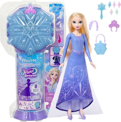 Mattel Disney Frozen jewel reveal panenka Elsa na bruslích s doplňky