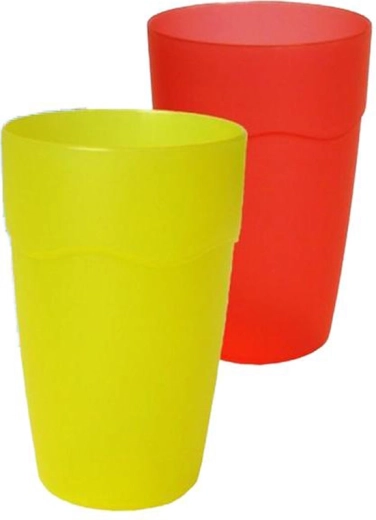 Plastový dětský kelímek s uchem 200 ml – mix barev