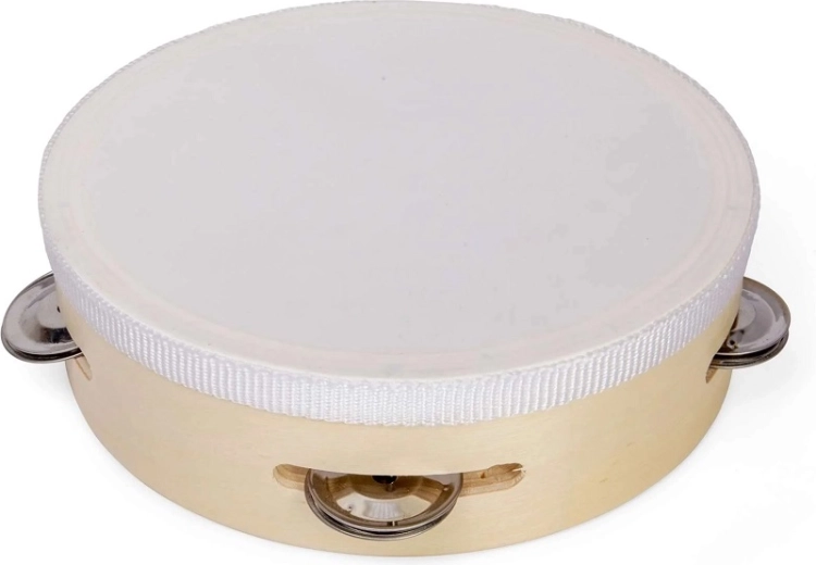 Bigjigs Toys dřevěná tamburína – přírodní