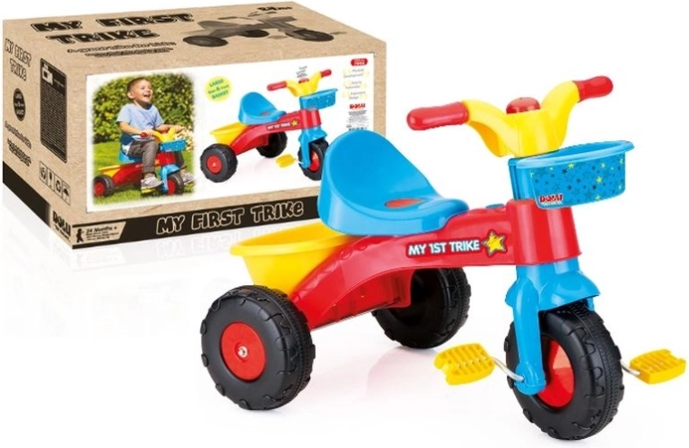 Dolu můj první tříkolový odrážecí dětský trike
