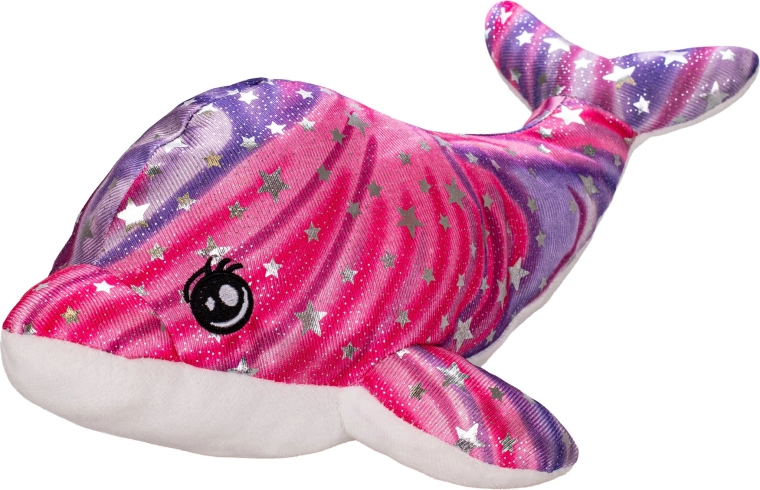 Třpytivý plyšový delfín 30 cm