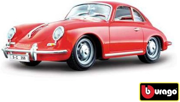 Bburago 1:24 Porsche 356B Coupe (1961) Red