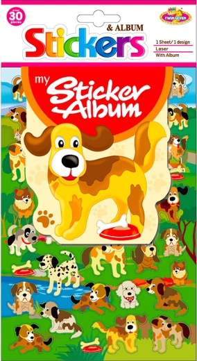 Album se samolepkami – psi