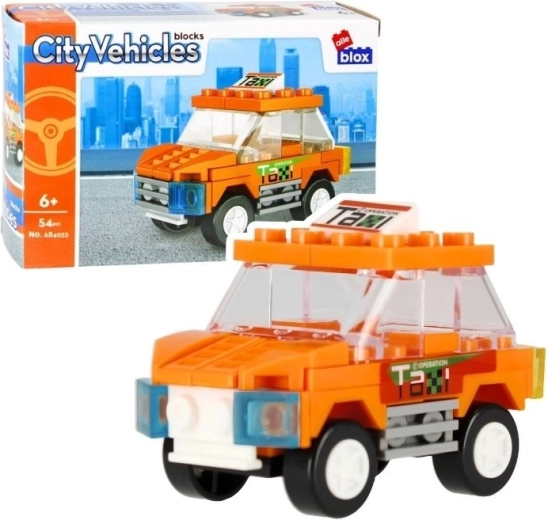 Stavebnice Alleblox City taxi - 1 kus