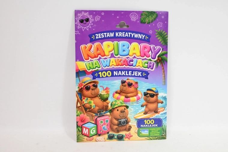 Kreativní sada se samolepkami Kapybary na prázdninách