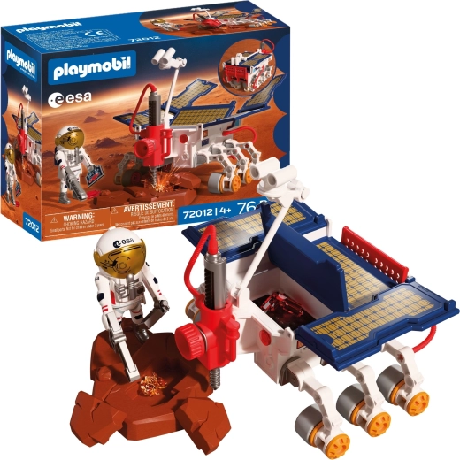 Playmobil vesmírná mise Mars – rover a astronaut ESA s doplňky, 76 dílů