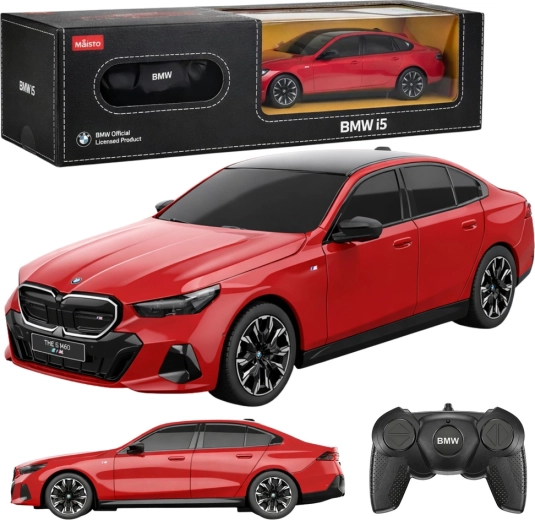 BMW i5 RC auto 1:24 červené RASTAR