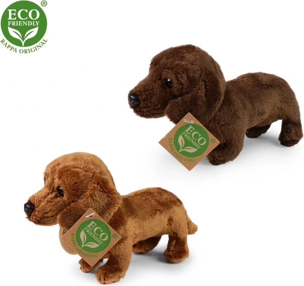 Plyšový jezevčík stojící 19 cm