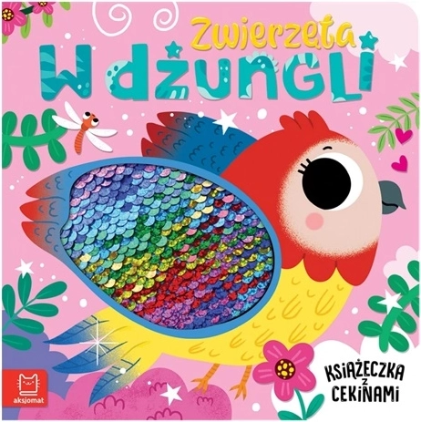 Zvířátka v džungli – knížka s flitry