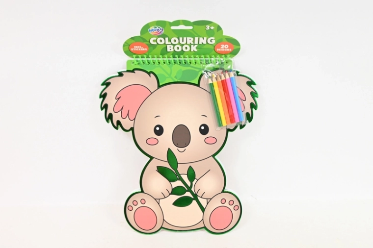 CCG omalovánky koala (20 listů) + 6 pastelek