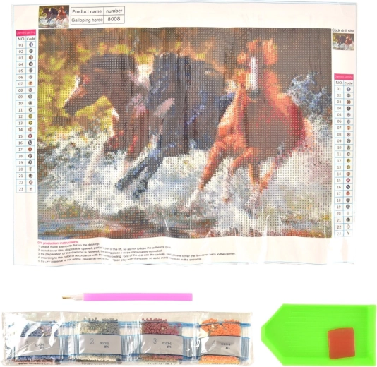 Kreativní sada diamantové malování kůň 30 × 40 cm