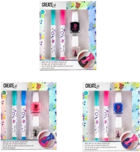 Create It! sada laků a nail art markerů na nehty