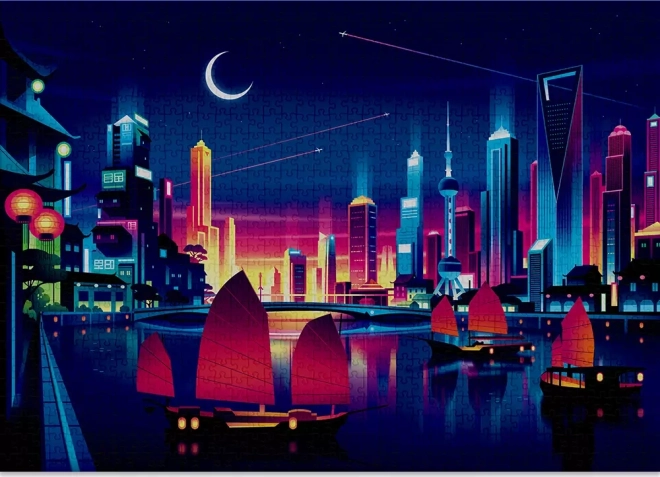 Puzzle CLOUDBERRIES skyline – 1000 dílků