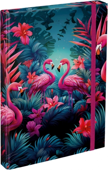 BAAGL Desky na školní sešity A4 plameňáci