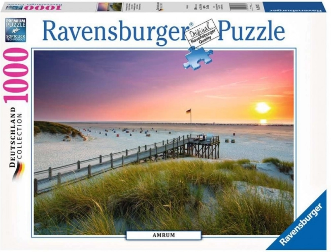 Ravensburger puzzle Západ slunce na Amrum 1000 dílků