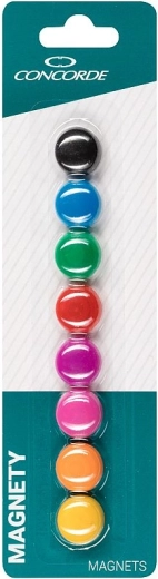 Barevné magnety CONCORDE 20 mm, 8 ks