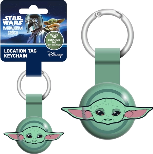 Mandalorian a Grogu klíčenka na lokátor