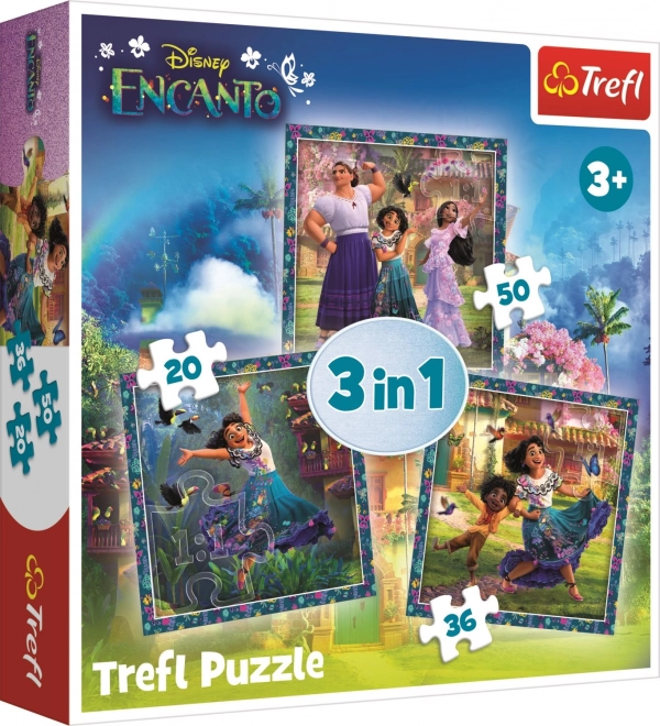 Puzzle ENCANTO: postavy 3v1 (20, 36, 50 dílků) TREFL