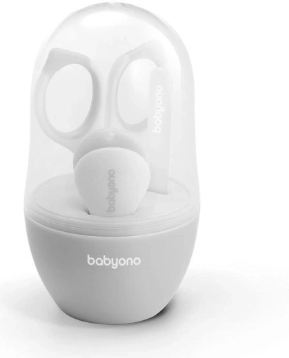 BabyOno sada manikúra pro děti – šedá