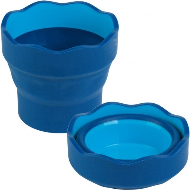 Skládací kelímek na vodu Clic&Go modrý od FABER-CASTELL