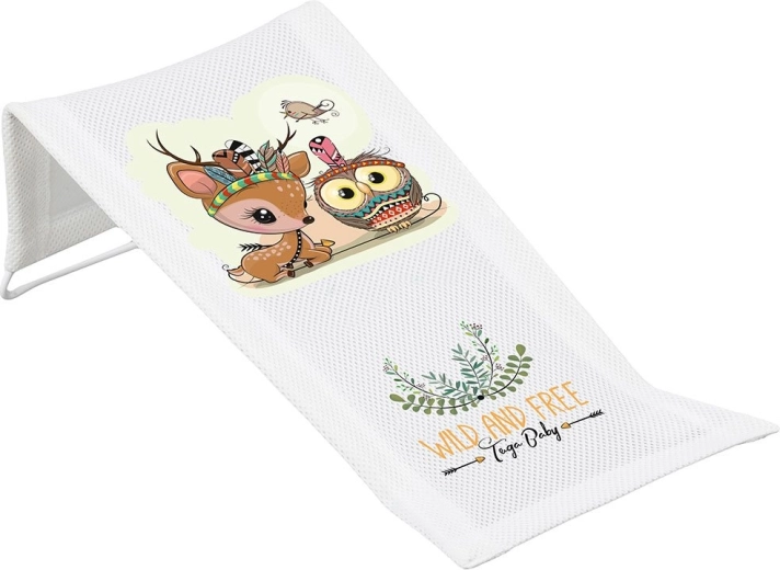 Látkové lehátko do vaničky Wild & Free jelínek bílá
