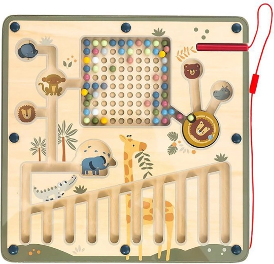 Magnetické safari bludiště Baby Mix