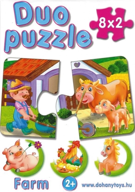 Puzzle Dopravní prostředky Duo pro děti