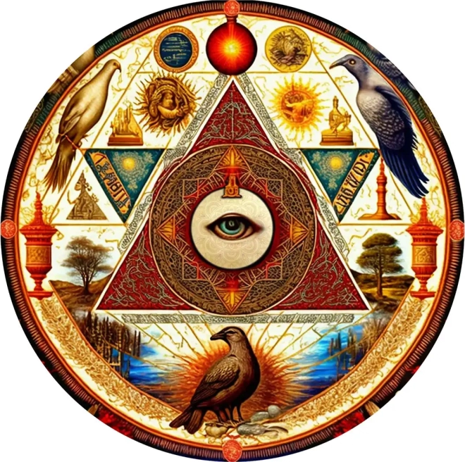 Dřevěné puzzle Oko vesmíru XL – 505 dílků od Wooden City