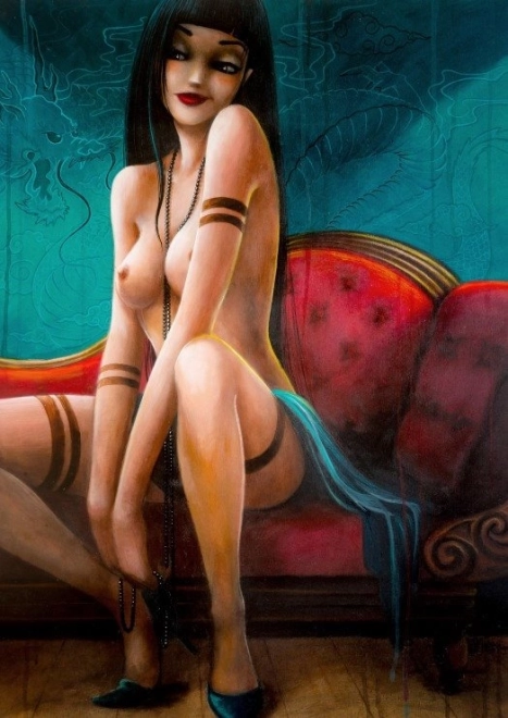 Puzzle Misstigri: Slečna dračice 1000 dílků