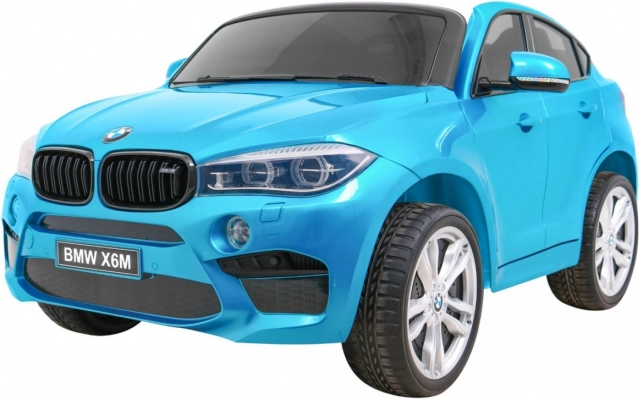 Elektrické autíčko BMW X6M XXL pro 2 děti s dálkovým ovladačem – Modrá