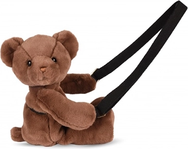 Doudou plyšová taška přes rameno medvídek hnědý 30 cm