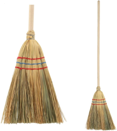 Čirokové koště s dřevěnou násadou 95 cm