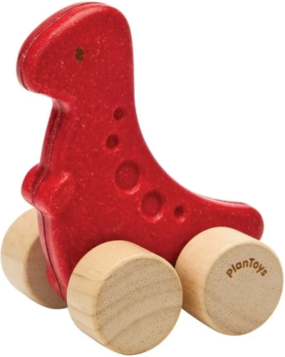 PlanToys dřevěné autíčko dinosaurus dino rex - 1 kus
