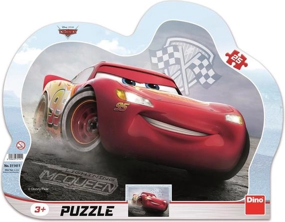 Dino Puzzle Cars 3: Blesk McQueen - 25 dílků