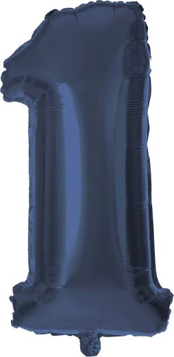 Fóliový balónek číslice 1 30 cm modrý TORO